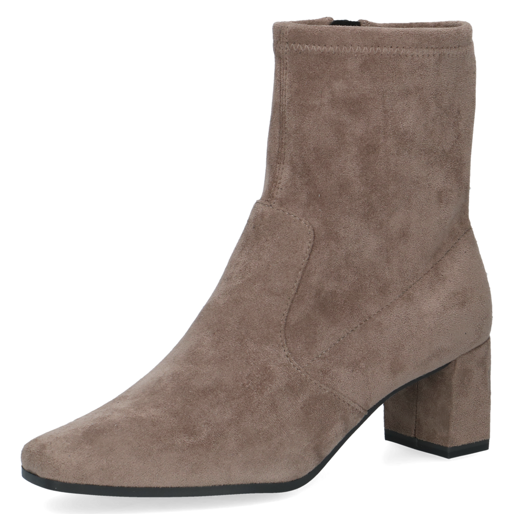 Caprice Wide Fit Cafe Brown Stretch Ankle Boot|925354306 – Shoe Suite