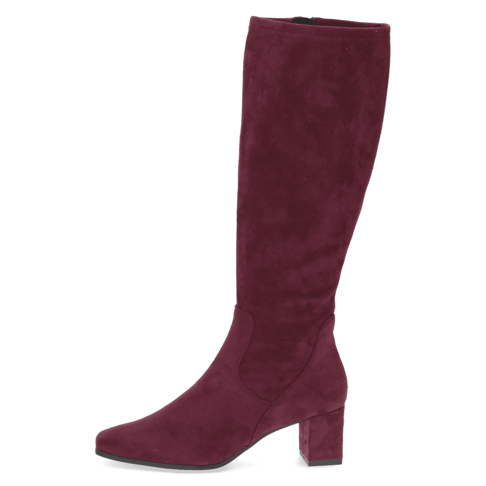 Caprice Burgundy Wide Foot Tall Boot|25547514