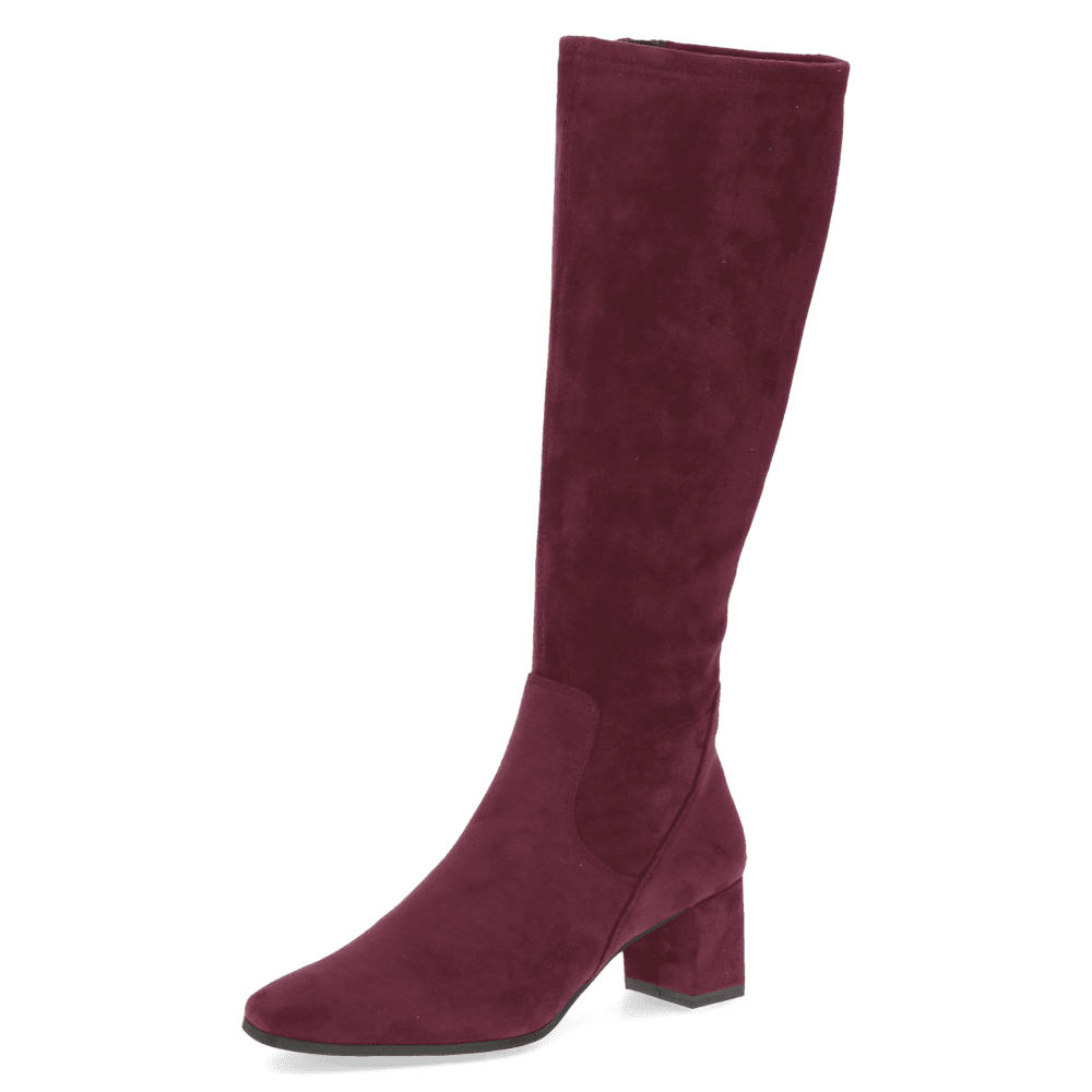 Caprice Burgundy Wide Foot Tall Boot|25547514