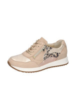Load image into Gallery viewer, Waldlaufer Wide Fit Beige and Animal Print Trainer|752016921
