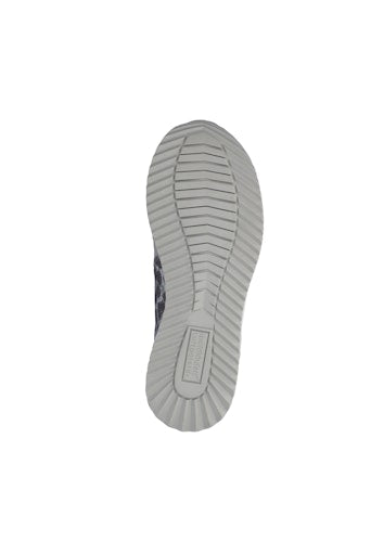 Waldlaufer Wide Fit Grey and Animal Print Trainer| 752016424