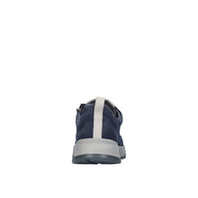 Load image into Gallery viewer, Navy blue sneaker with a white sole on a white background
