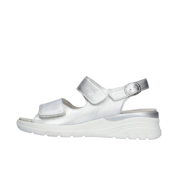 Waldlaufer Silver Wide Fit Sandal|929004211