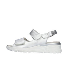 Load image into Gallery viewer, Waldlaufer Silver Wide Fit Sandal|929004211
