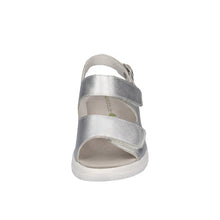 Load image into Gallery viewer, Waldlaufer Silver Wide Fit Sandal|929004211
