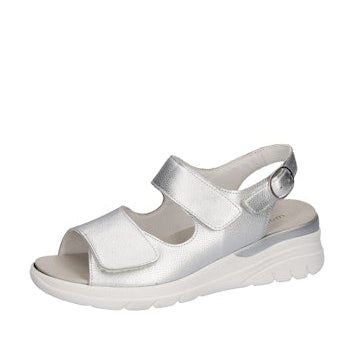 Waldlaufer Silver Wide Fit Sandal|929004211