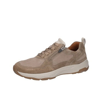 Beige sneaker on a white background