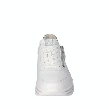 Waldlaufer White Wide Fit Trainer|758009150H