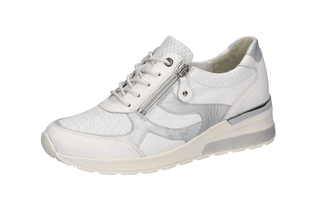 Waldlaufer White Wide Fit Trainer|939018663