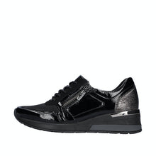 Load image into Gallery viewer, Waldlaufer Black Mini Wedge Wide Fit Trainer|939H01771N
