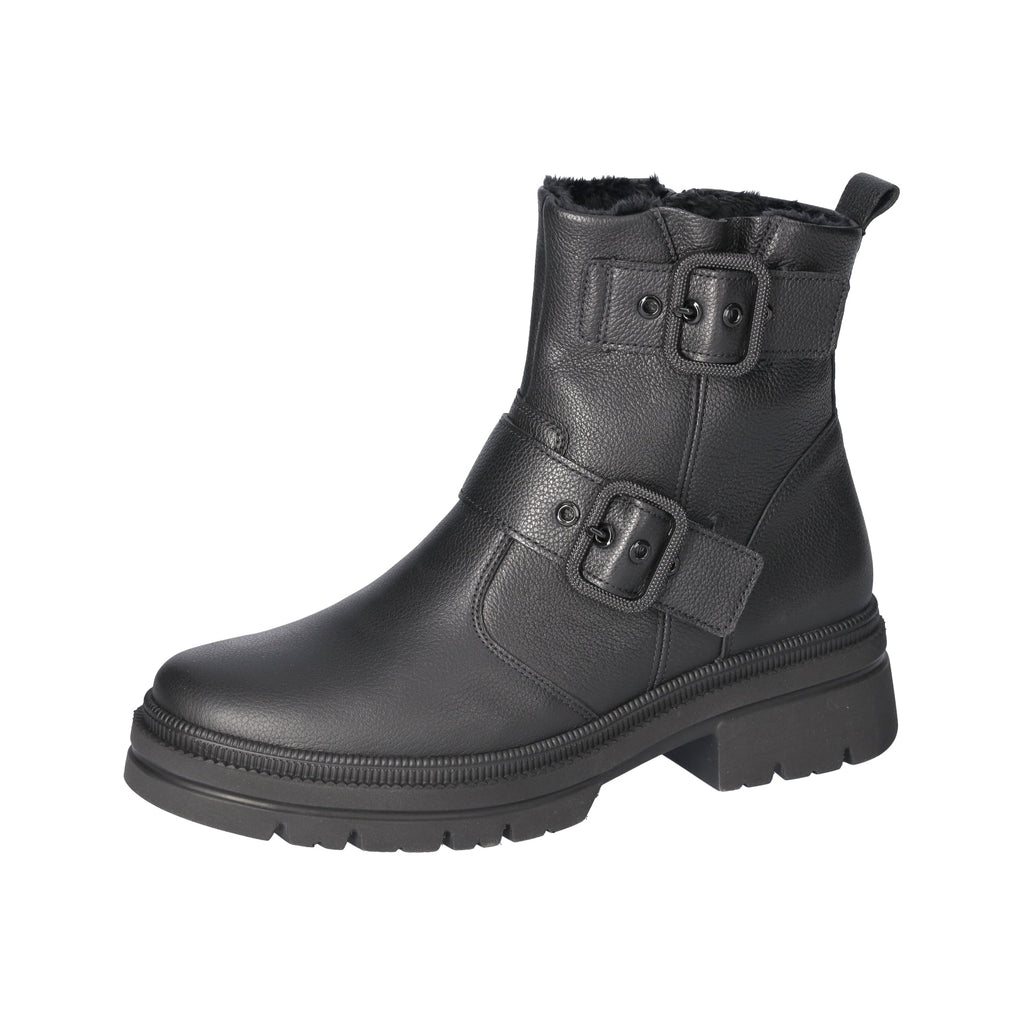 Waldlaufer Wide Fit Black Ankle Boot|930803001
