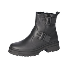 Load image into Gallery viewer, Waldlaufer Wide Fit Black Ankle Boot|930803001
