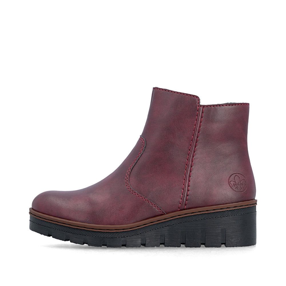 Rieker Burgundy Ankle Boot|X916535