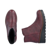 Load image into Gallery viewer, Rieker Burgundy Ankle Boot|X916535
