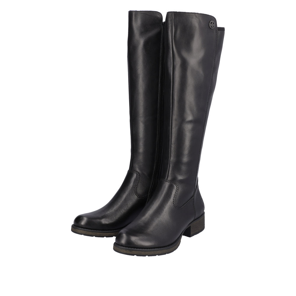 Rieker Black Tall Boot|Z959101N