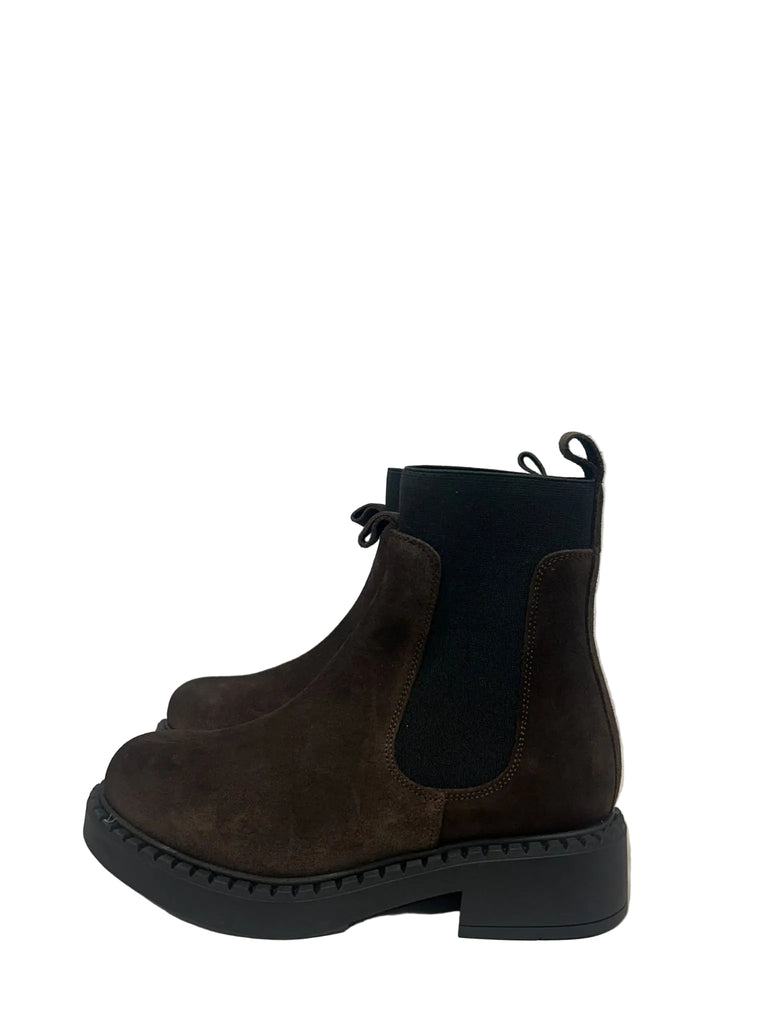 KMB Brown Suede Chelsea Ankle Boots