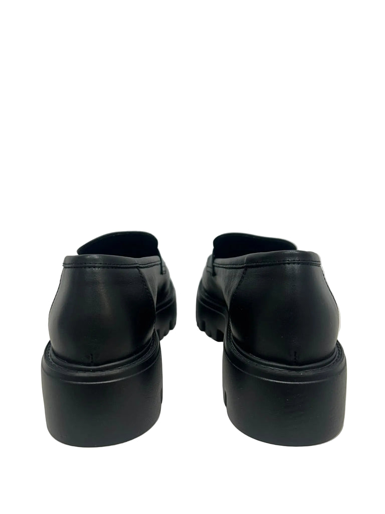 KMB Black Leather Chunky Loafers