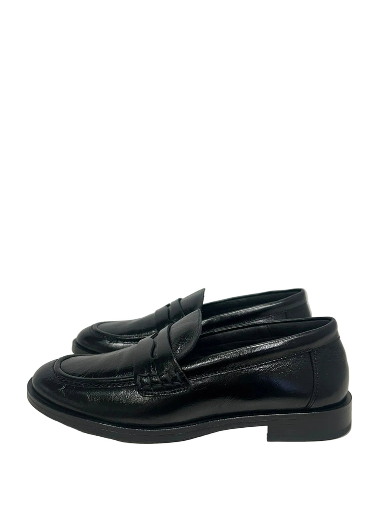 KMB Black Penny Loafers