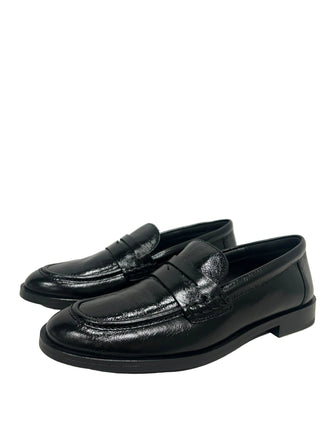 KMB Black Penny Loafers