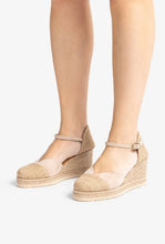 Load image into Gallery viewer, Unisa Nude Wedge Espadrille|CECHNU
