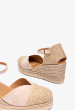 Load image into Gallery viewer, Unisa Nude Wedge Espadrille|CECHNU
