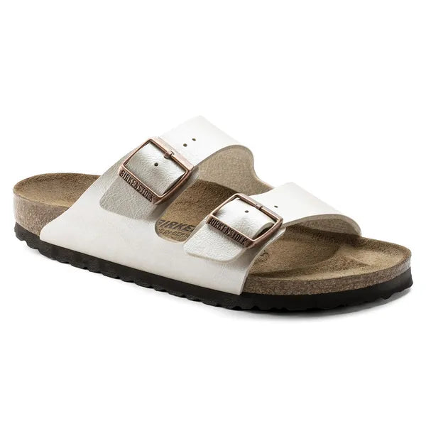 Birkenstock Arizona Birko Flor Pearl White|1009921S26