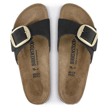 Load image into Gallery viewer, Birkenstock Madrid Big Buckle Nubuck Leather Black|1023342
