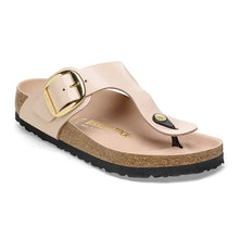 Load image into Gallery viewer, Birkenstock Gizeh Big Buckle Natural Leather Patent New Beige|1026550
