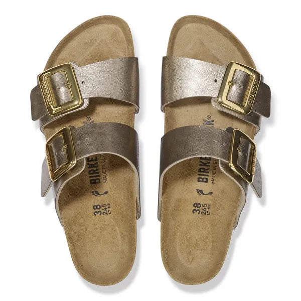 Birkenstock Sydney Luxe Buckle Birko-Flor Graceful Taupe|1029372