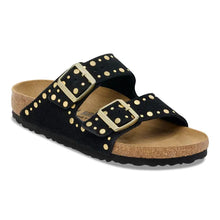 Load image into Gallery viewer, Birkenstock Arizona Rivet  Suede Leather Black|1030348
