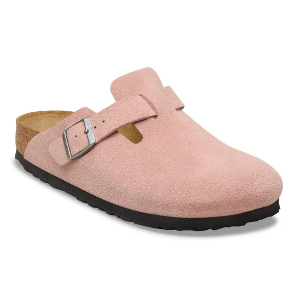 Birkenstock Boston Suede Leather Pink Clay|1031635