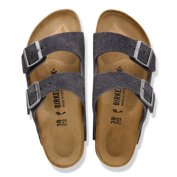 Birkenstock Arizona Suede Leather Charcoal|1031625