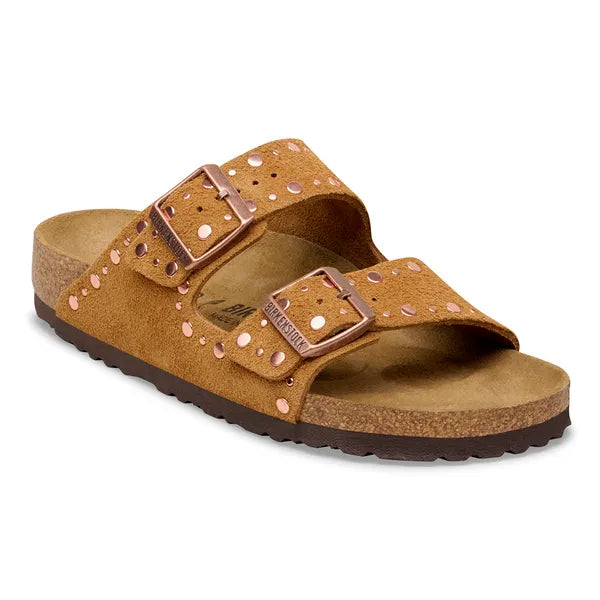 Birkenstock Arizona Rivet  Suede Leather Mink|1031731