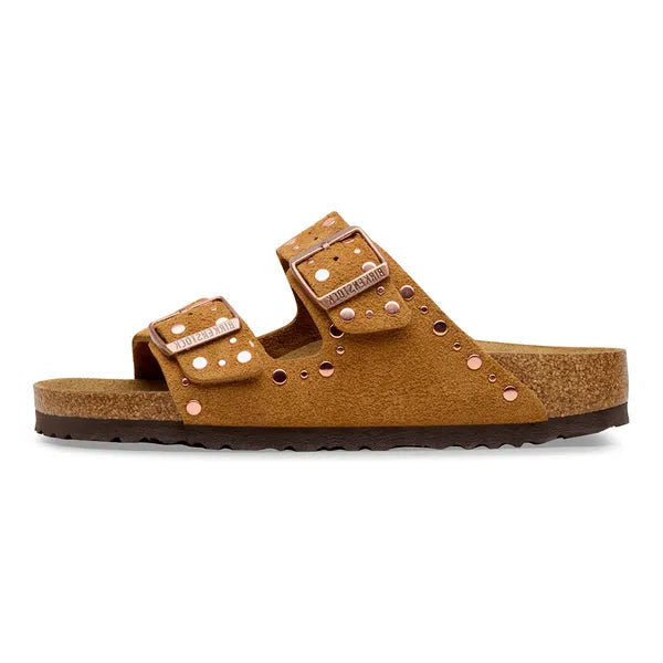 Birkenstock Arizona Rivet  Suede Leather Mink|1031731
