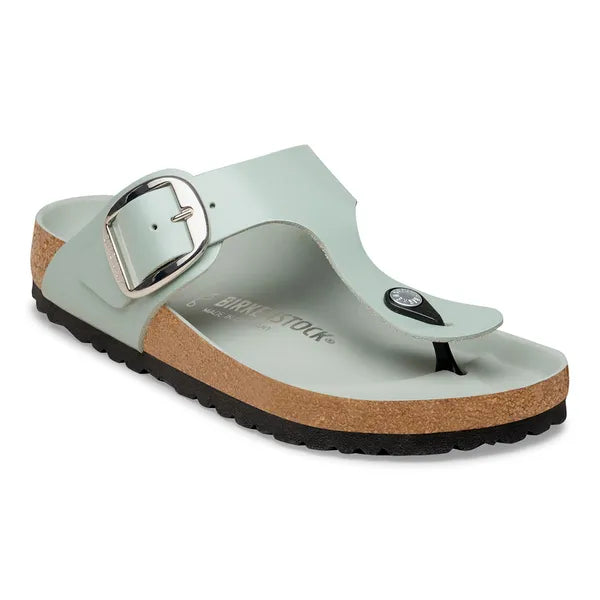 Birkenstock Gizeh Big Buckle Hi Shine Sage|1031858