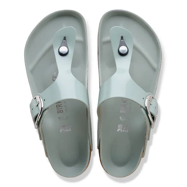 Birkenstock Gizeh Big Buckle Hi Shine Sage|1031858