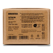 Load image into Gallery viewer, Birkenstock Cotton Ribbed Sock Pack |1032648
