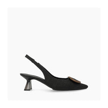 Load image into Gallery viewer, Lodi  Black Woven Sling Back |KAOSC2
