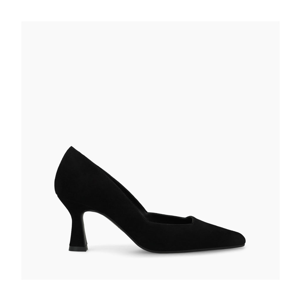 Lodi Black Suede Court Shoe|GENIUSC221
