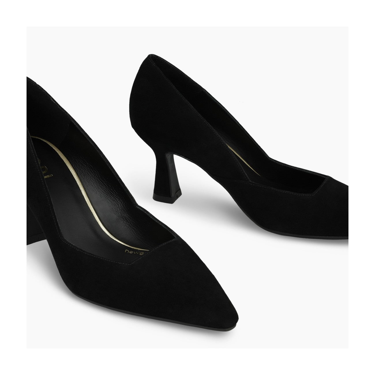 Lodi Black Suede Court Shoe|GENIUSC221