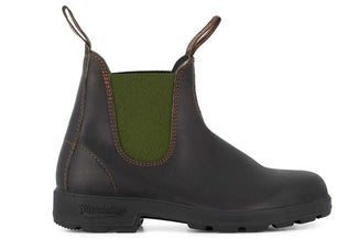 Blundstone 519 Ladies Stout Brown & Olive Leather Chelsea Boots – side view
