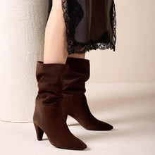 Load image into Gallery viewer, Unisa Dark Brown Suede Boot|LAIABR
