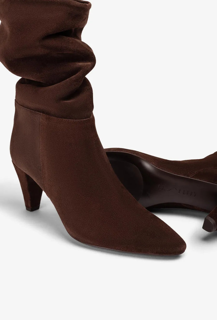 Unisa Dark Brown Suede Boot|LAIABR