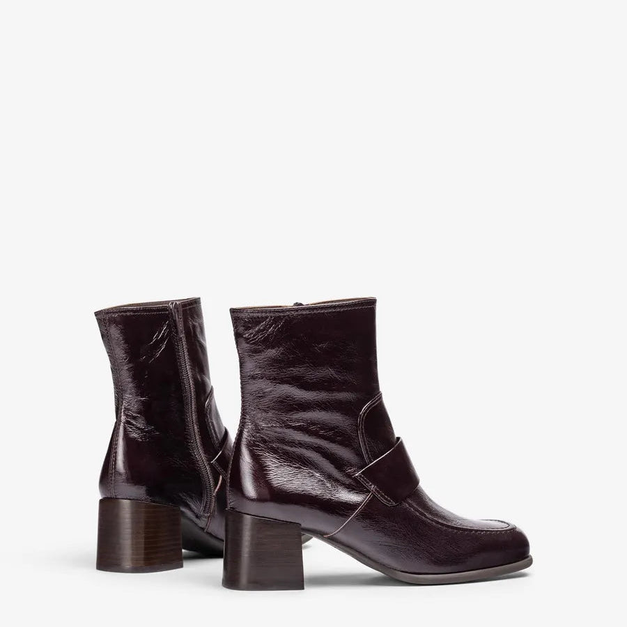 Unisa Testa Brown Ankle Boot|LIPPIBR