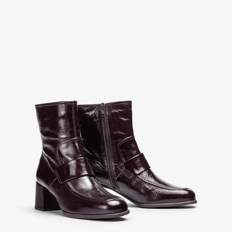 Unisa Testa Brown Ankle Boot|LIPPIBR