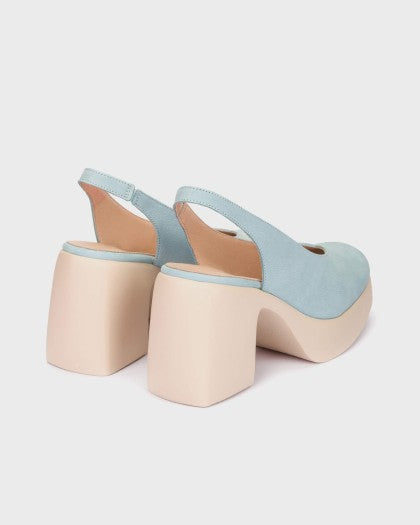 Wonders baby Blue Platform Sling Back|H4990A