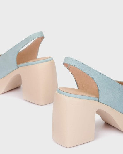 Wonders baby Blue Platform Sling Back|H4990A