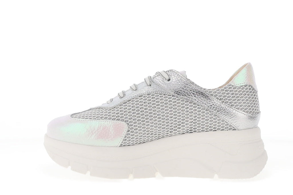 Jose Saenz White and Silver Trainer|2311WHT