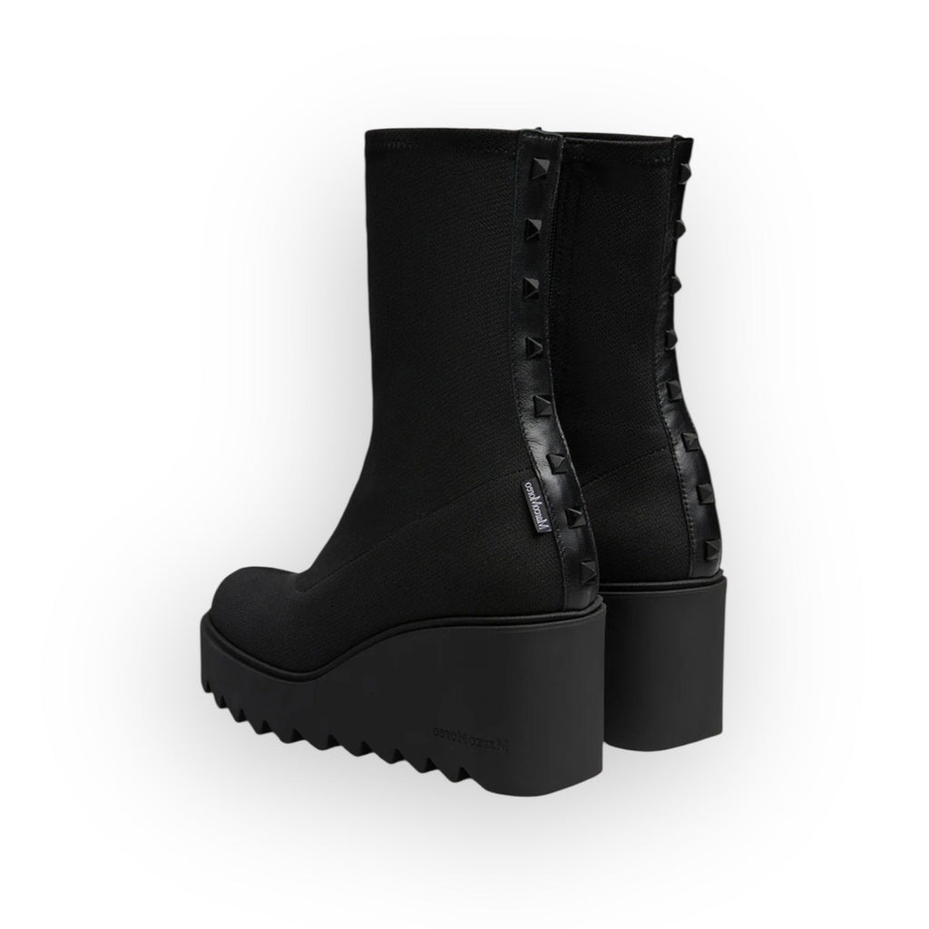Marco Moreo Black Wedge Ankle Boot|A092MNER
