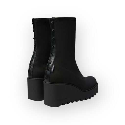 Marco Moreo Black Wedge Ankle Boot|A092MNER